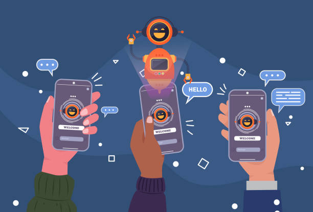 ai chatbot network solutions, seamless data integration. future-ready connectivity. - 營銷 幅插畫檔、美工圖案、卡通及圖標(biāo)